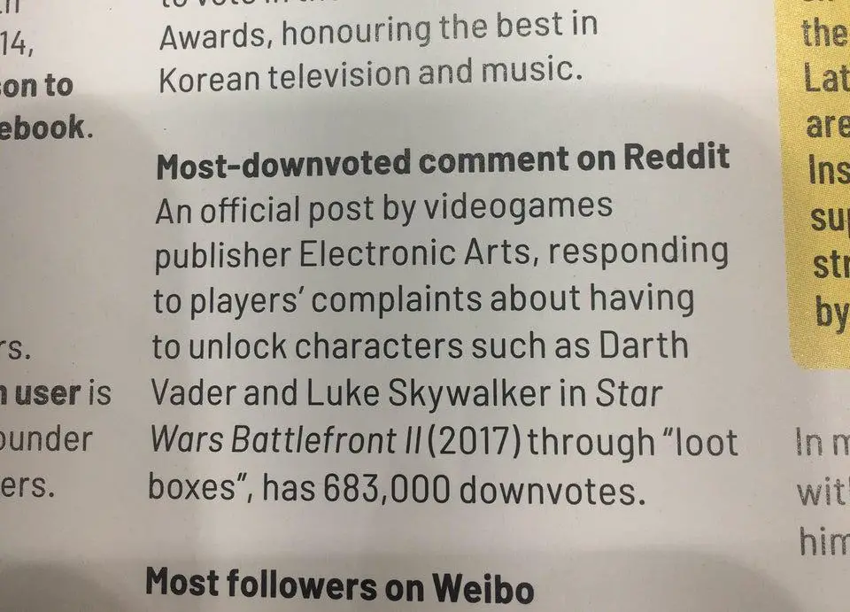 star wars battlefront 2 reddit downvote