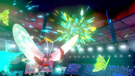 La forma Gigamax di Butterfree, come appare in Pokémon Spada e Scudo