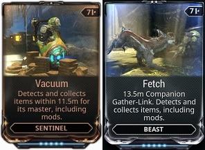 Warframe Vacuum Fetch