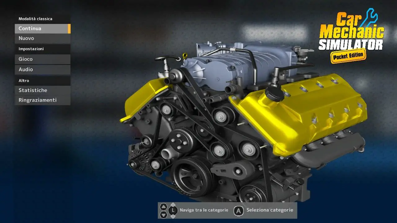 Car Mechanic Simulator: Pocket Edition, schermata principale