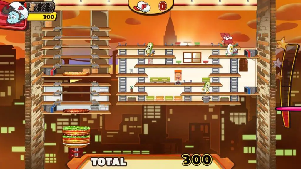 L'inserimento di elementi di level design aggiuntivi aiuta molto a svecchiare la formula base di BurgerTime in BurgerTime Party!