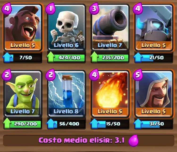 Clash Royale elisir medio