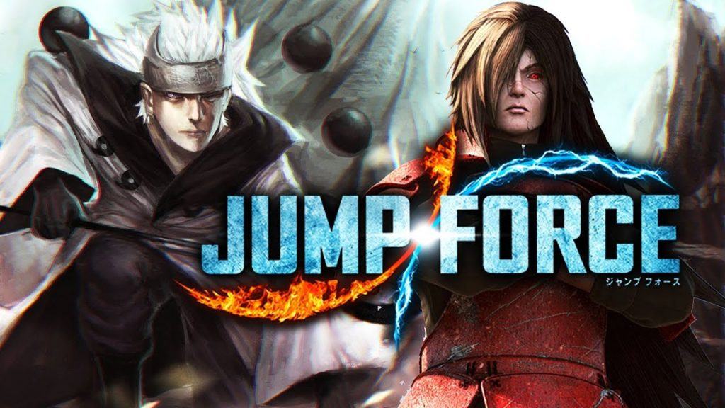 Bandai namco annuncia arena battle in jump force Jump force madara splash screen