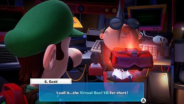 Virtual boy in Luigi's Mansion 3