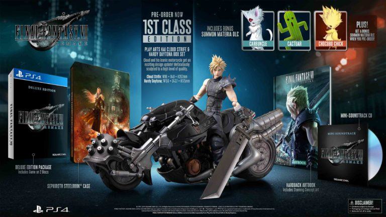 Final fantasy vii remake: nuovi dettagli sulle edizioni limitate