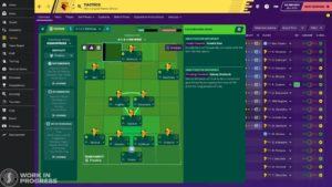 footbal manager schermata