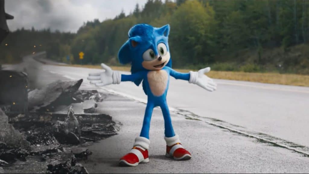 Sonic: il film, confermato nell’ultimo trailer il redesign della scia blu Sonic il film, look definitivo per la scia blu