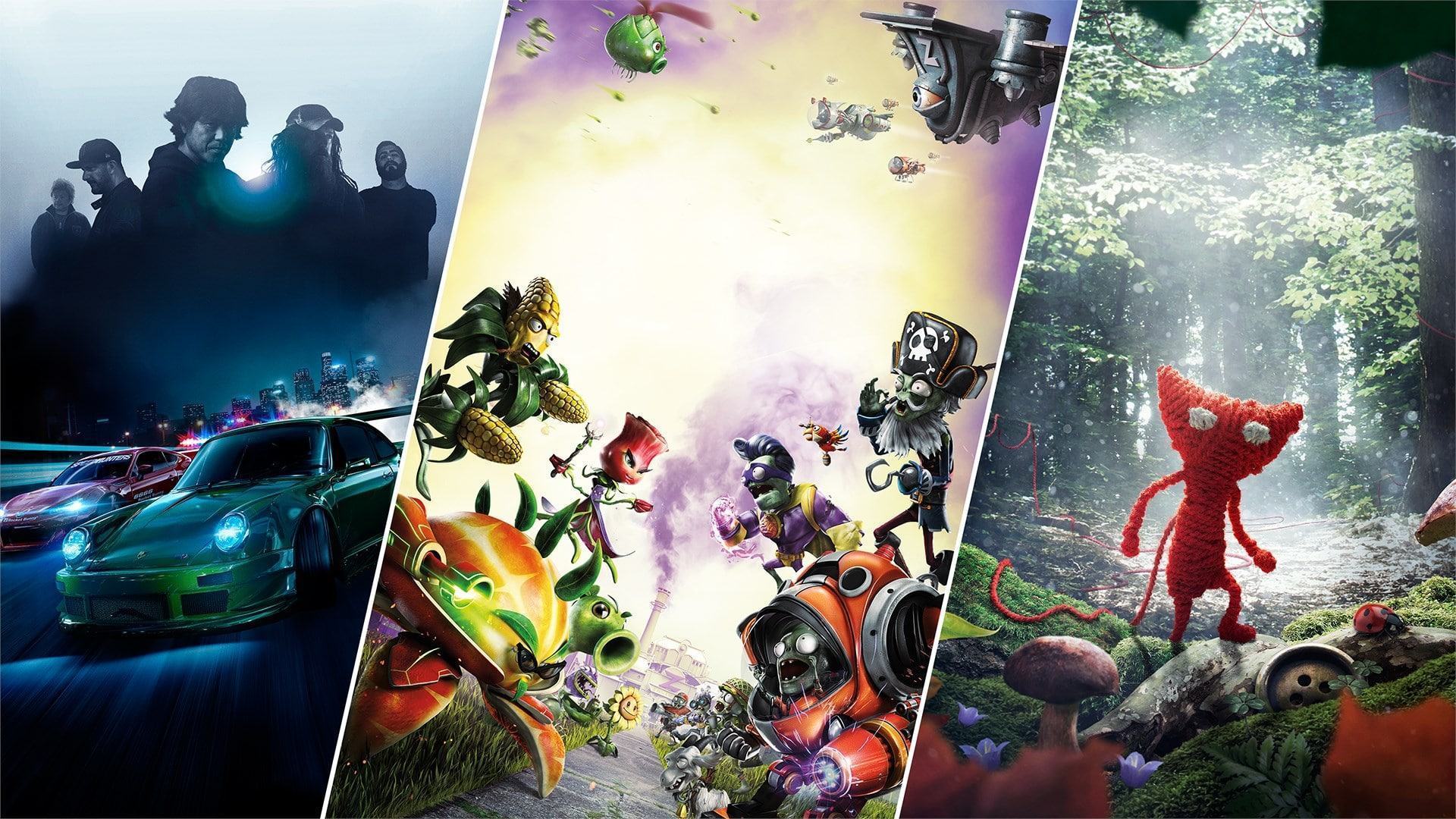Need for Speed, Plants vs. Zombies, Unravel