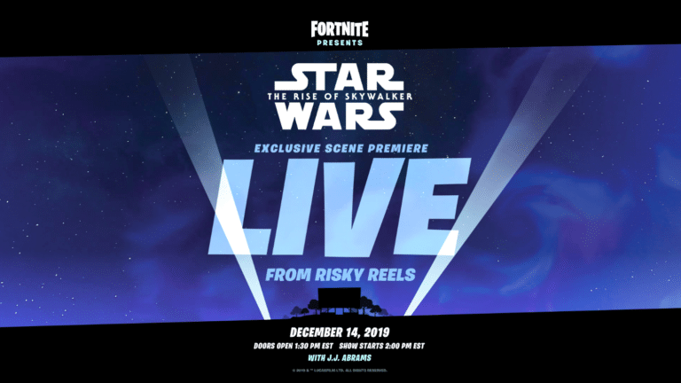 Fortnite mostra una scena esclusiva di star wars: episodio 9