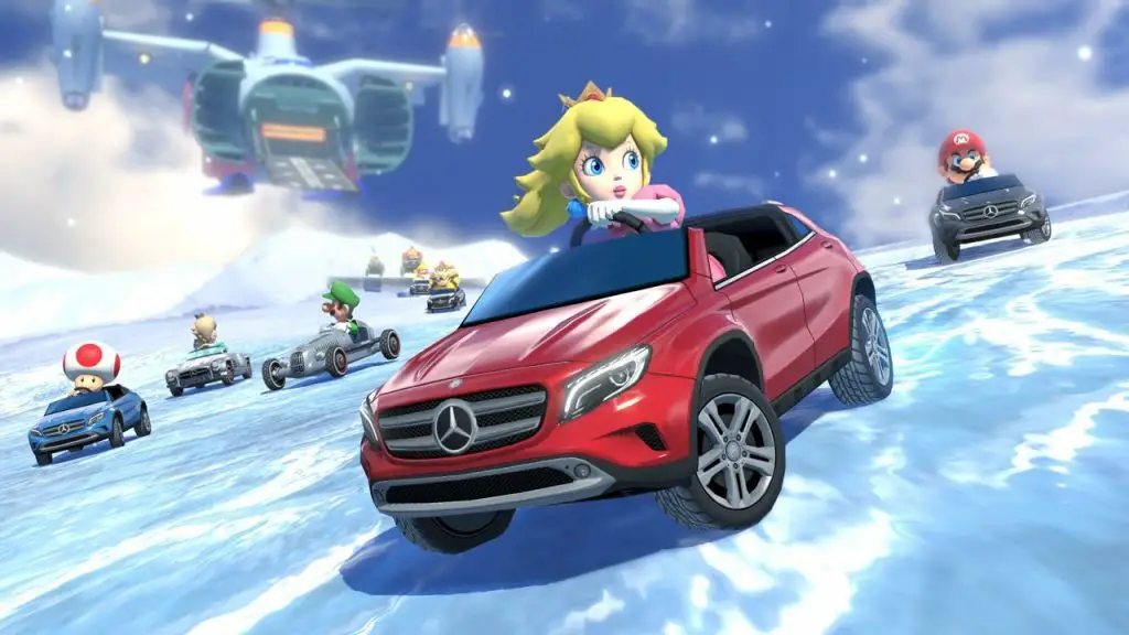 Chiaramente, vedere Peach al volante di un SUV è più credibile...