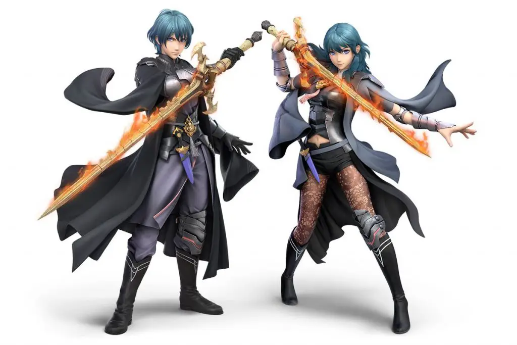 Render ufficiale di entrambe le versioni di Byleth