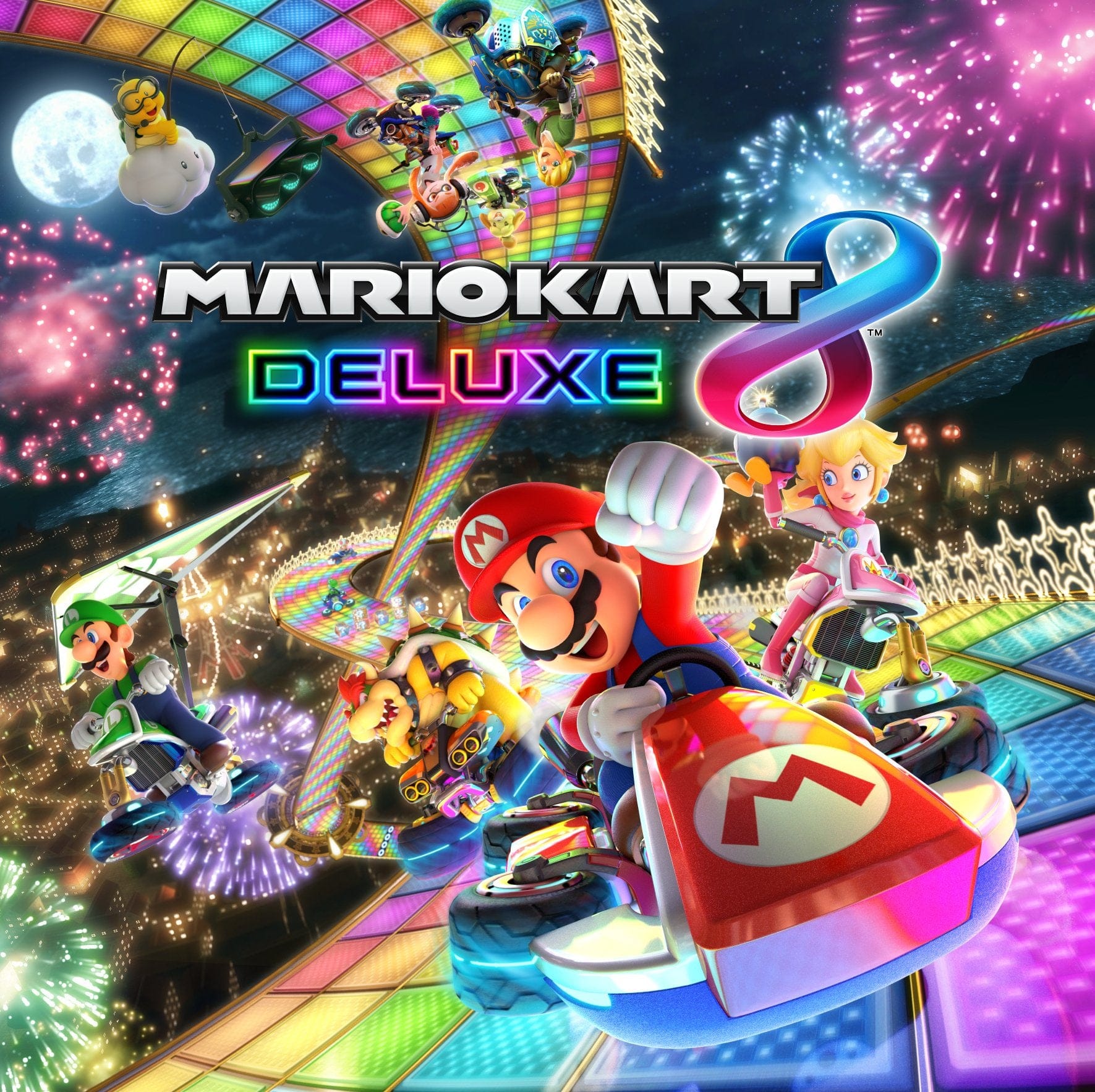 Artwork di copertina di Mario Kart 8 Deluxe