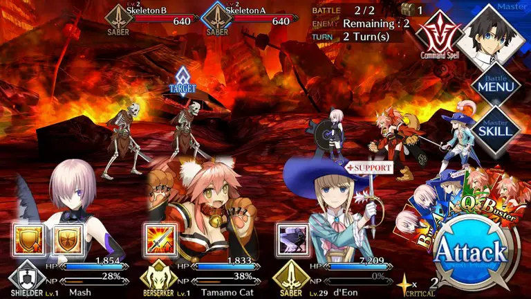 Fate Grand Order gameplay