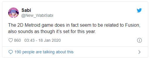 “Il Metroid in 2D sembra legato a Fusion, e sembra che anche lui sia previsto per quest’anno.”
