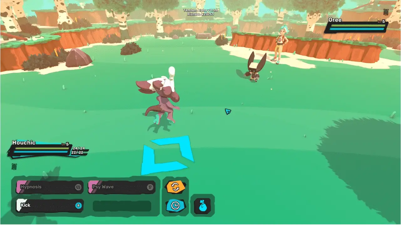 Temtem battle areas