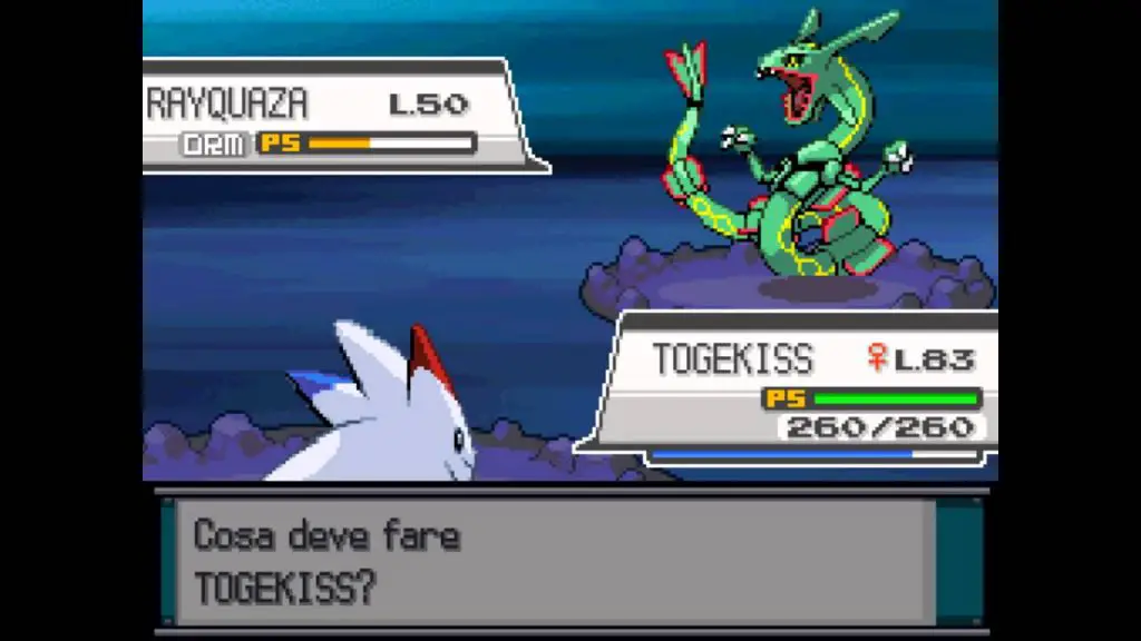 "A parte implorare Arceus di non stendere quel Rayquaza, intendi?"