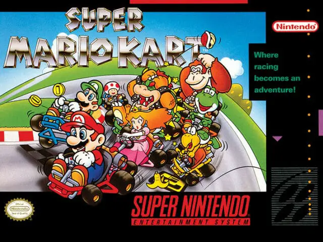 La copertina di Super Mario Kart