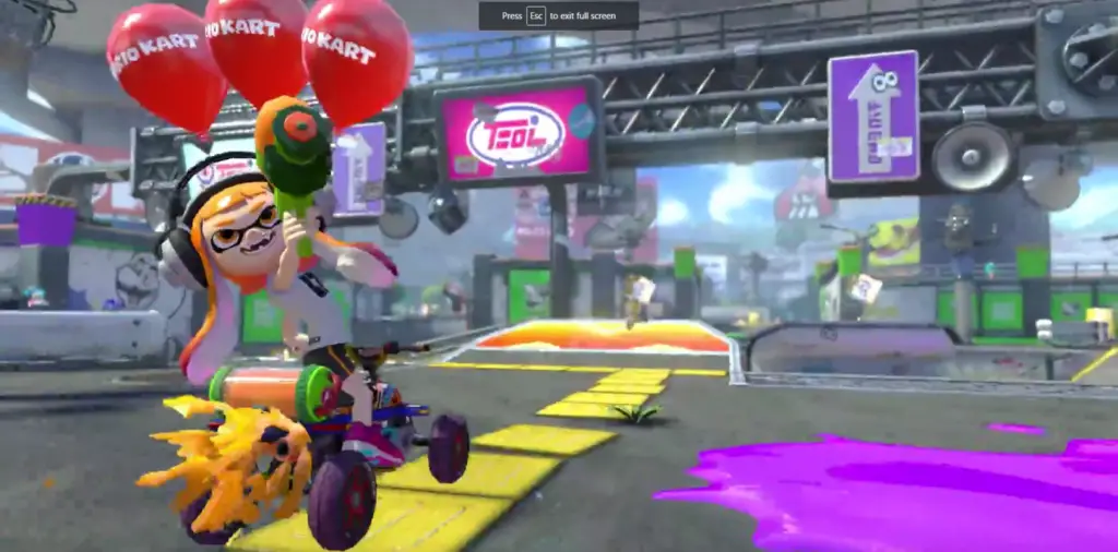 Sembra quasi che qualcuno abbia incluso delle auto in una partita di Splatoon!