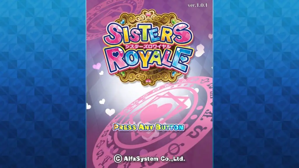 Schermata del titolo di Sisters Royale