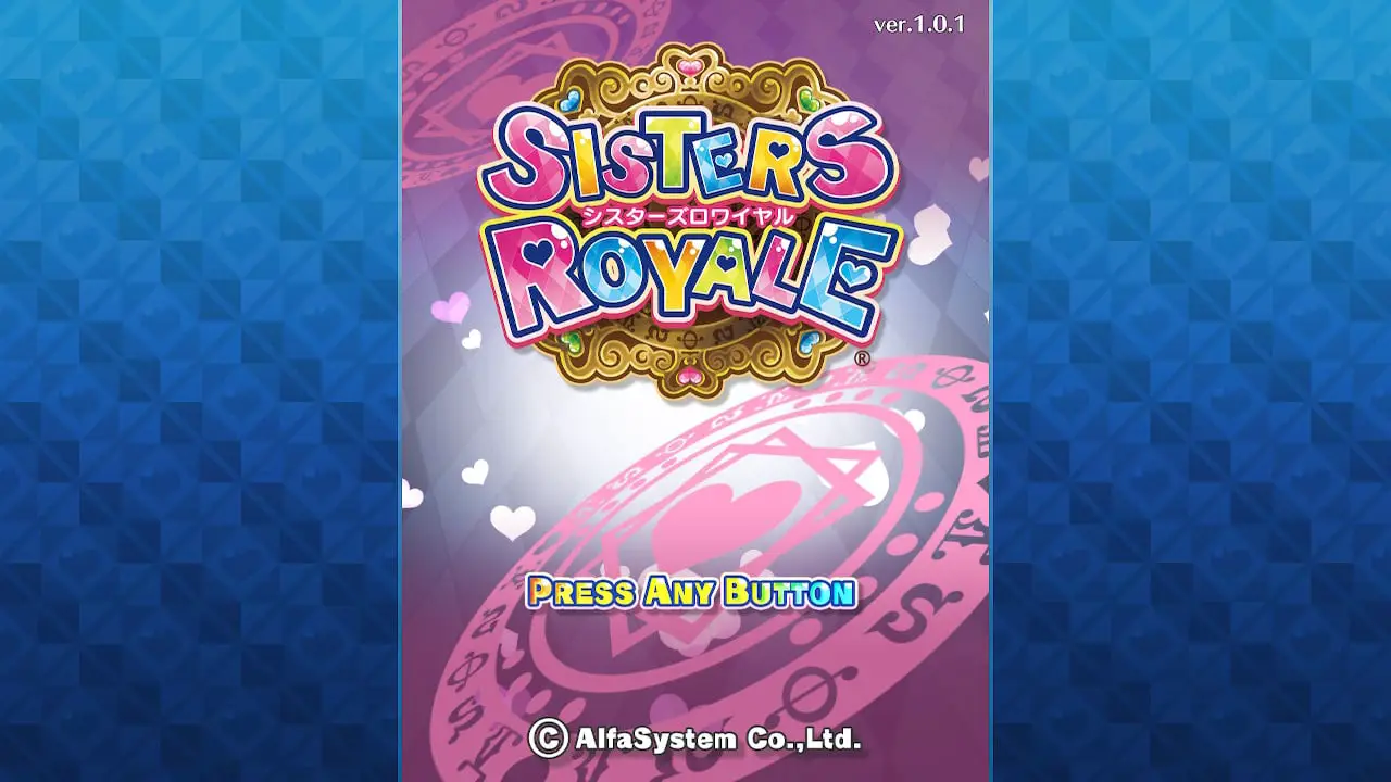 Schermata del titolo di Sisters Royale