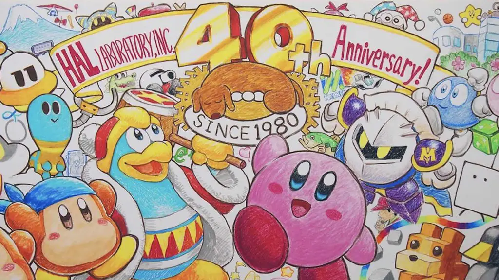 L'illustrazione di HAL Laboratory per i suoi 40 anni di vita