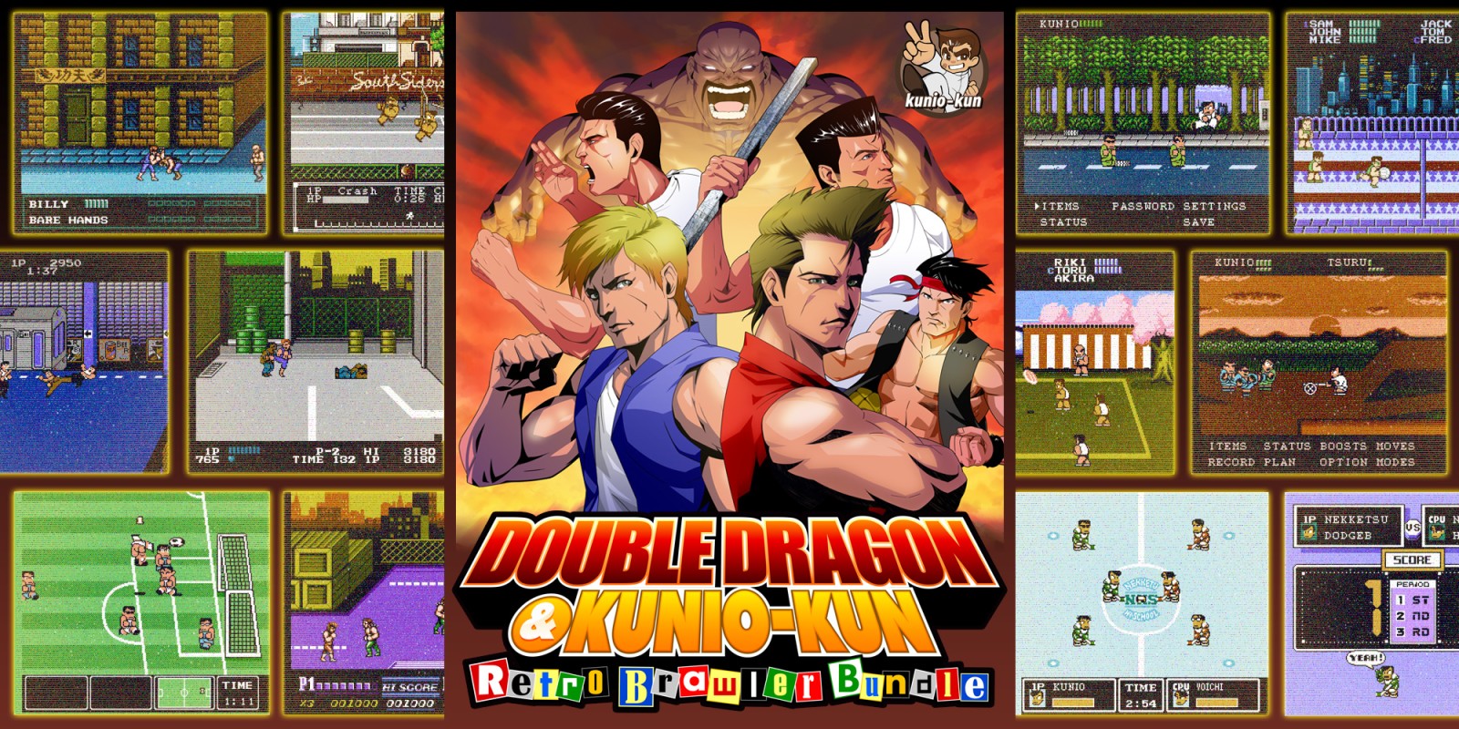 Double Dragon & Kunio-Kun Retro Brawler Bundle logo