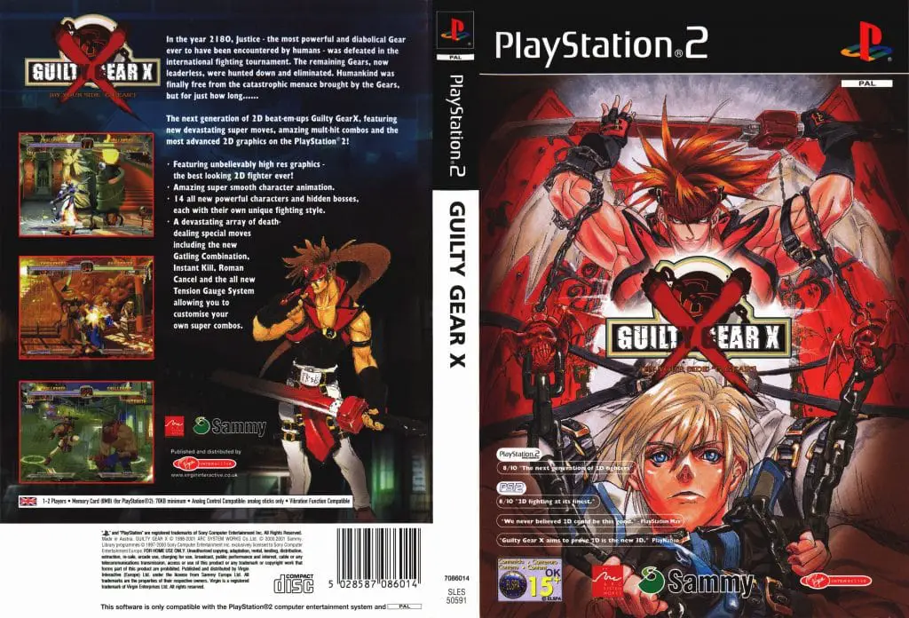 Guilty Gear X copertina pal