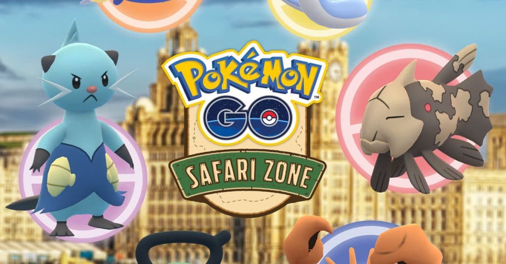 Pokémon go, polemica sui prezzi della zona safari di liverpool Artwork dell'evento di pokémon go per la zona safari