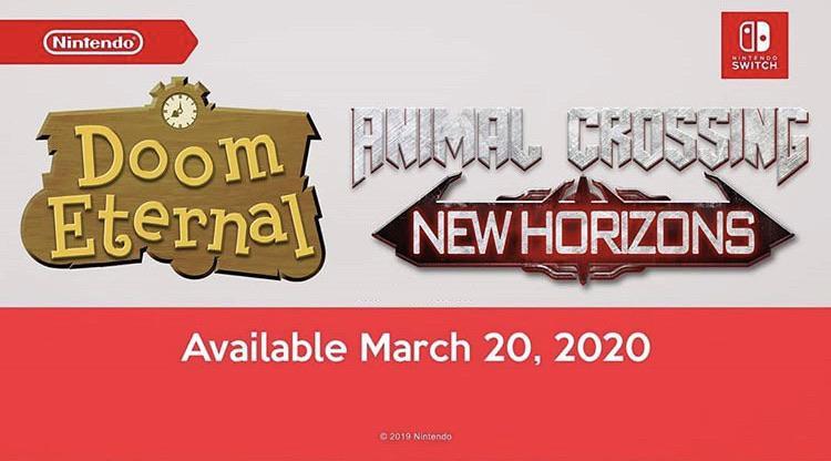 Animal Crossing: New Horizons, la direttrice è entusiasta dalle fan art crossover di DOOM Eternal