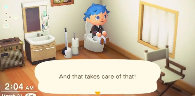 Uno dei segnali che rendono Animal Crossing preferibile al mondo reale: la carta igienica è facilmente reperibile.