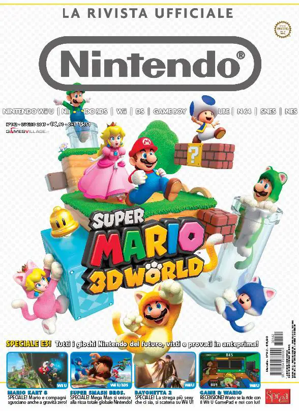 Tra la sobrietà di uno sfondo bianco e i colori di Super Mario 3D World, ci lasciava così Nintendo La Rivista Ufficiale, fedele in tutto e per tutto alla sua vera essenza