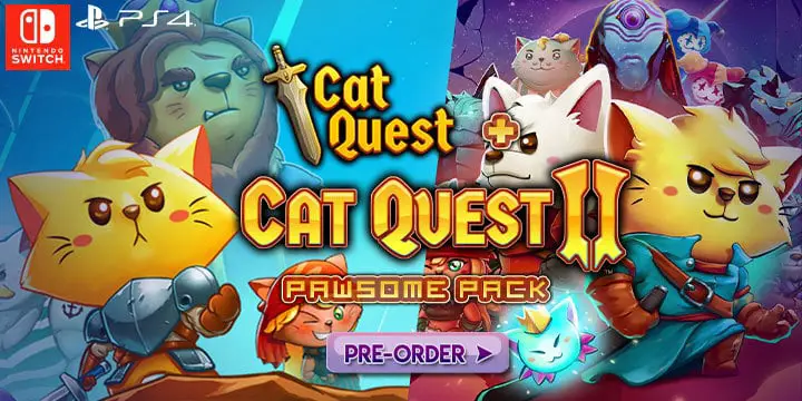 Cat Quest, Cat Quest Pawsome Pack, Cat Quest PlayStation 4, Cat Quest 2 Nintendo Switch, Bundle Cat Quest