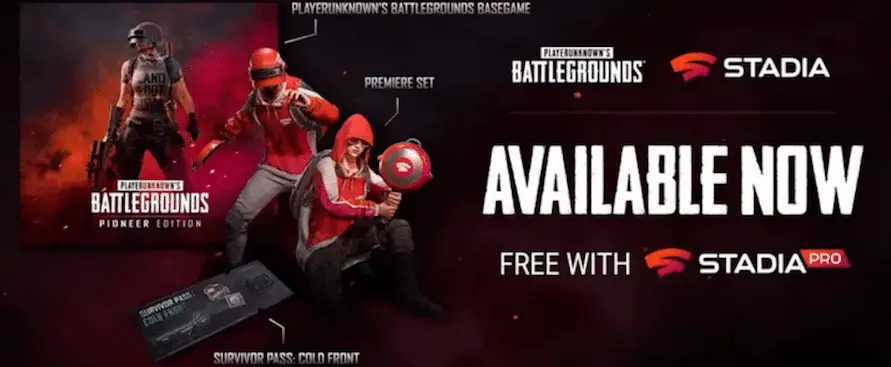 Google Stadia Player Unknow Battlegrounds