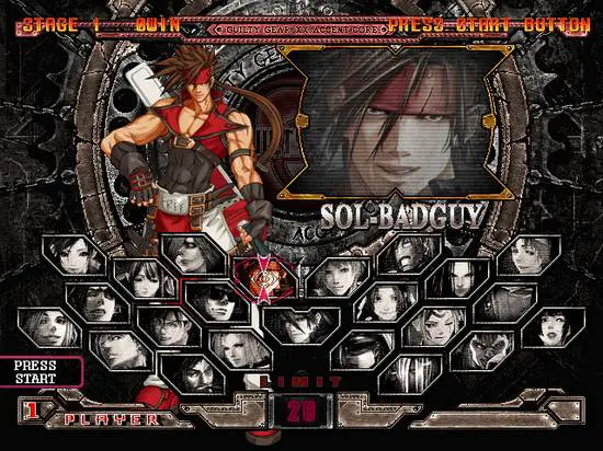 Guilty Gear XX Accent Core Chara Select