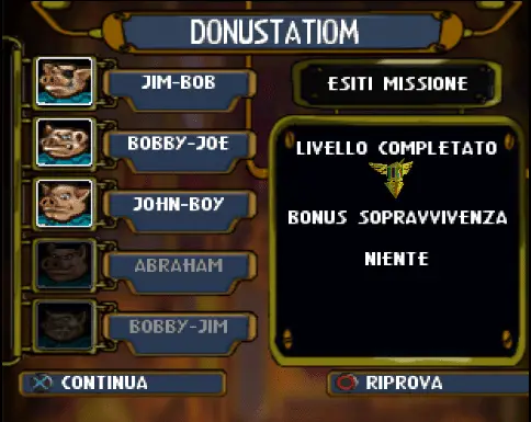 Se il "bonus sopravvivenza" a fine missione recita "niente", è perché qualcuno si è fatto male. Se Jim-Bob se l'è cavata con qualche benda, è perché non è morto abbastanza volte da vedere il proprio ritratto sostituito da una poco lusinghiera lapide. Brutta bestia, il permadeath!