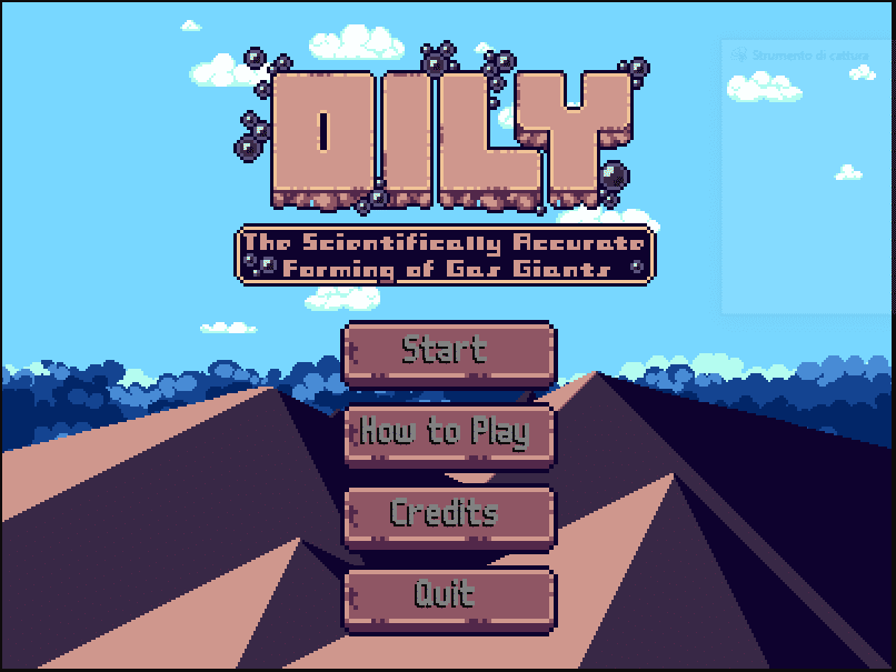 Oily title screen