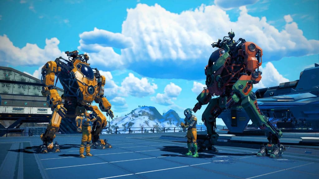 No man's sky, arrivano i mech con il nuovo update No-man-sky-exo-mec