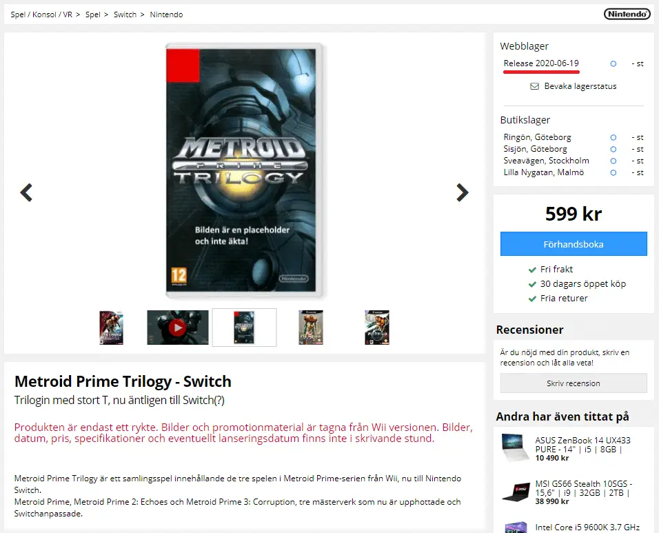 Abbiamo una data per Metroid Prime Trilogy?