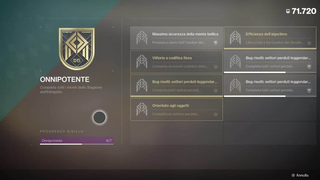 destiny 2 trionfo onnipotente stagione 10