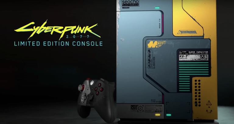 Cyberpunk 2077: l'xbox one x a tema contiene un messaggio nascosto