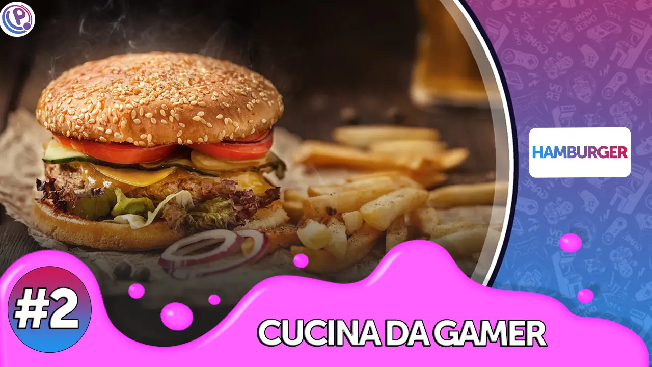 hamburger cibo da gamer