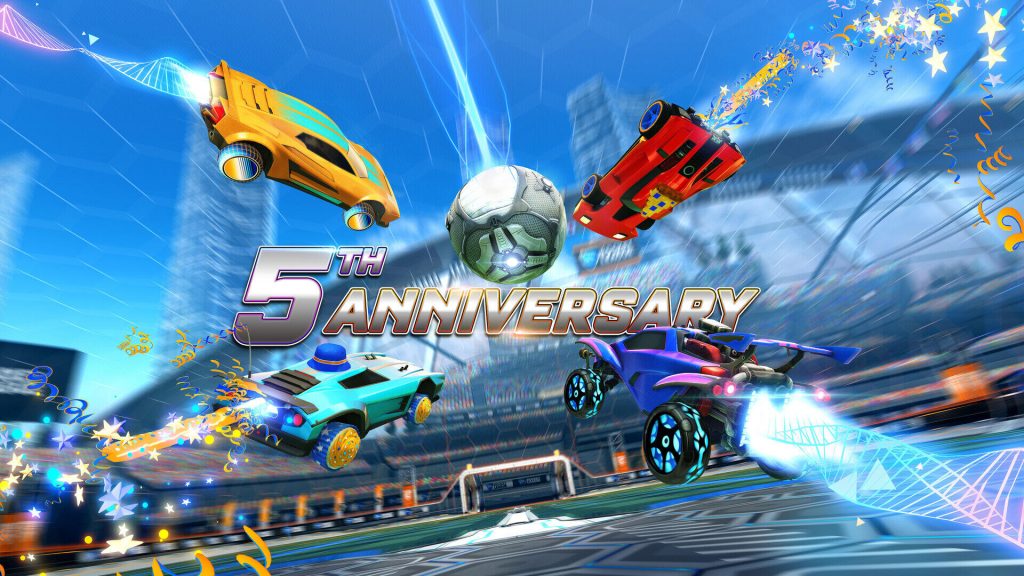 Rocket league: nuovo evento in arrivo per i suoi 5 anni Rocket league fifth anniversary
