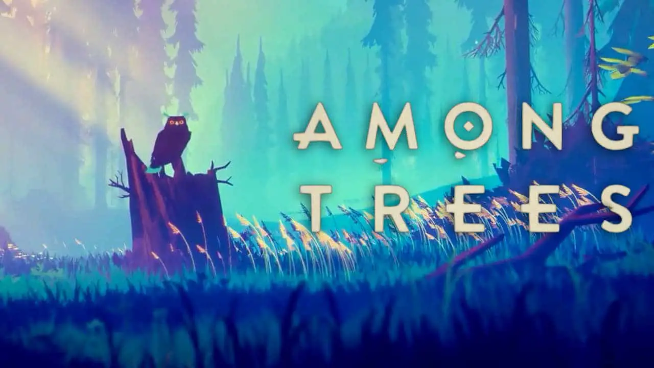 among trees