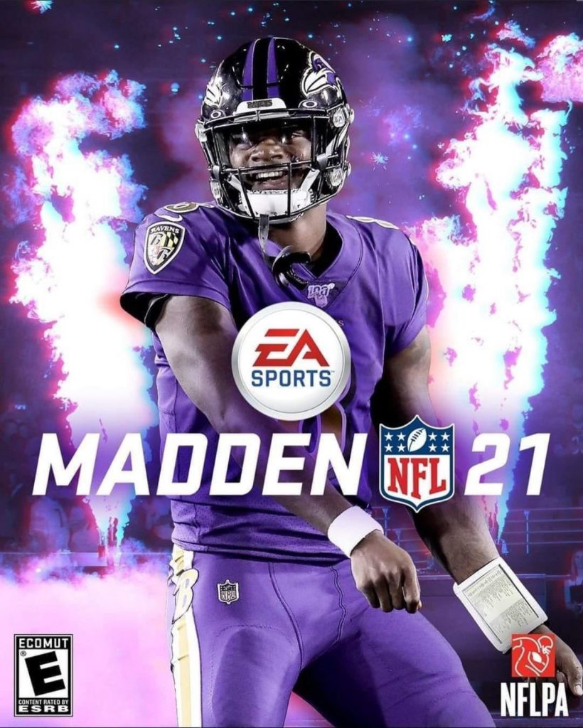 Lamar jackson sulla copertina di madden nfl 2021 Madden nfl 2021