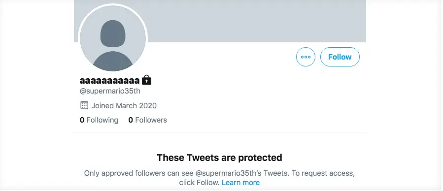 Un fan ha scoperto un account Twitter dedicato a Super Mario