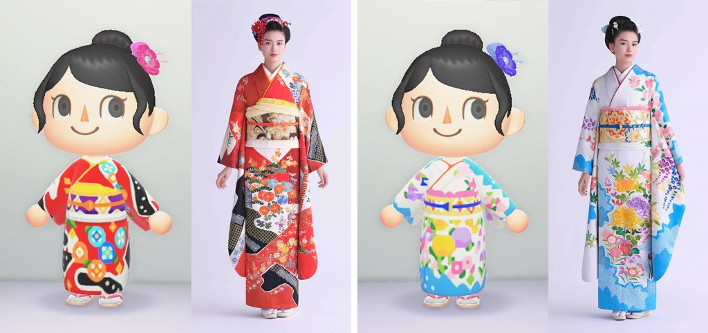 In animal crossing new horizons nuovi kimono firmati chiso Animal crossing new horizons kimono