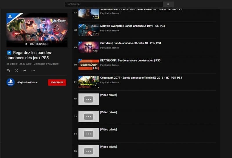 Nuovi video aggiunti al canale YouTube Sony in privato. Indizi sulla presentazione?