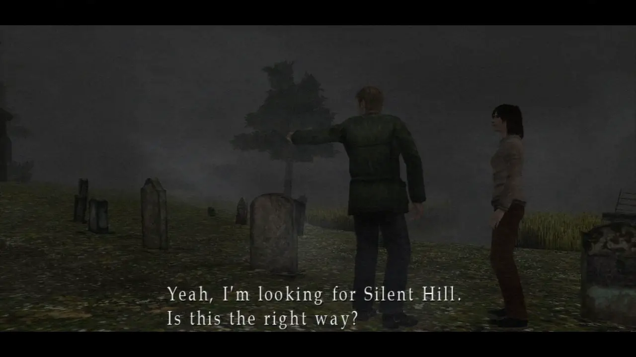 Silent Hill graveyard
