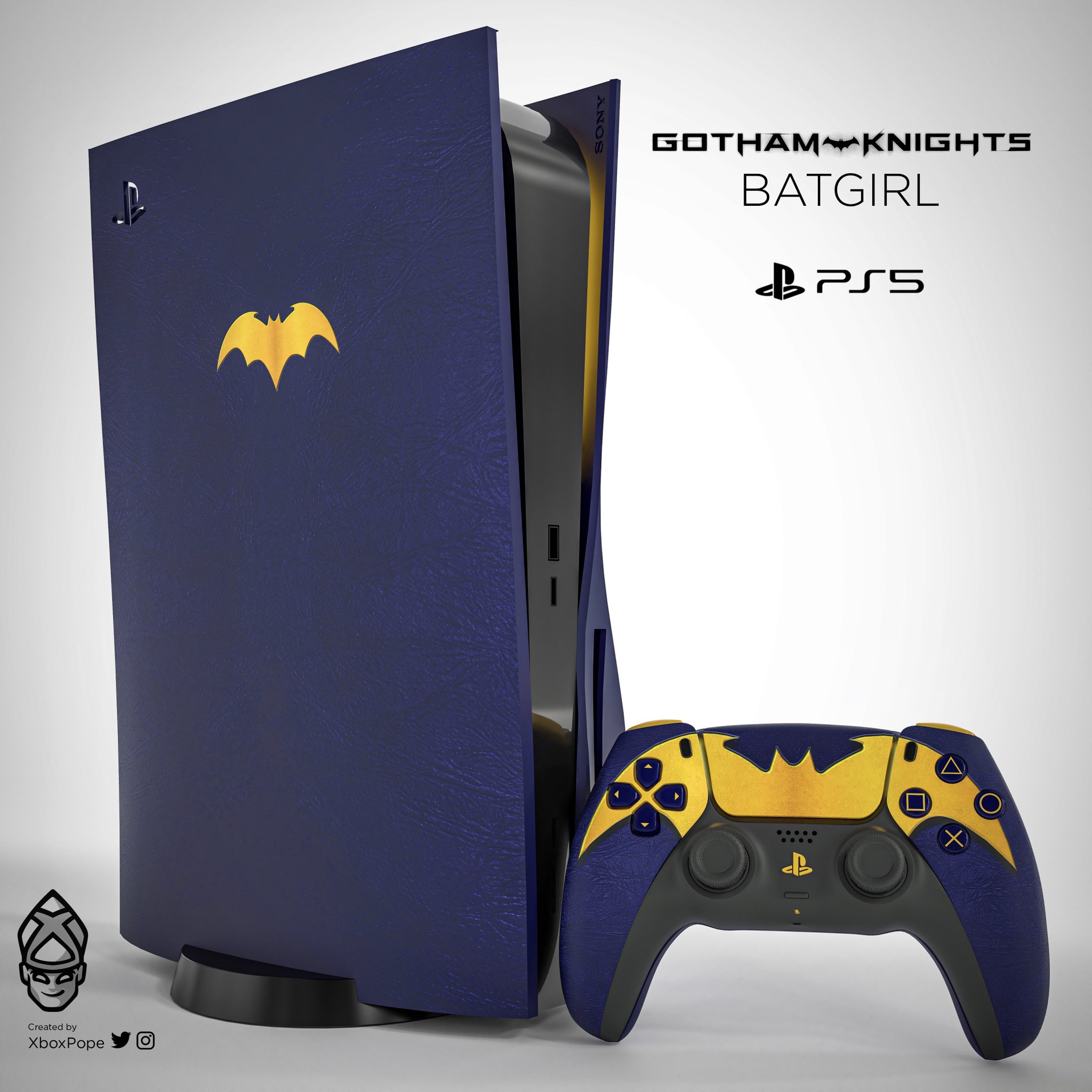 Playstation 5 skin Batgirl
