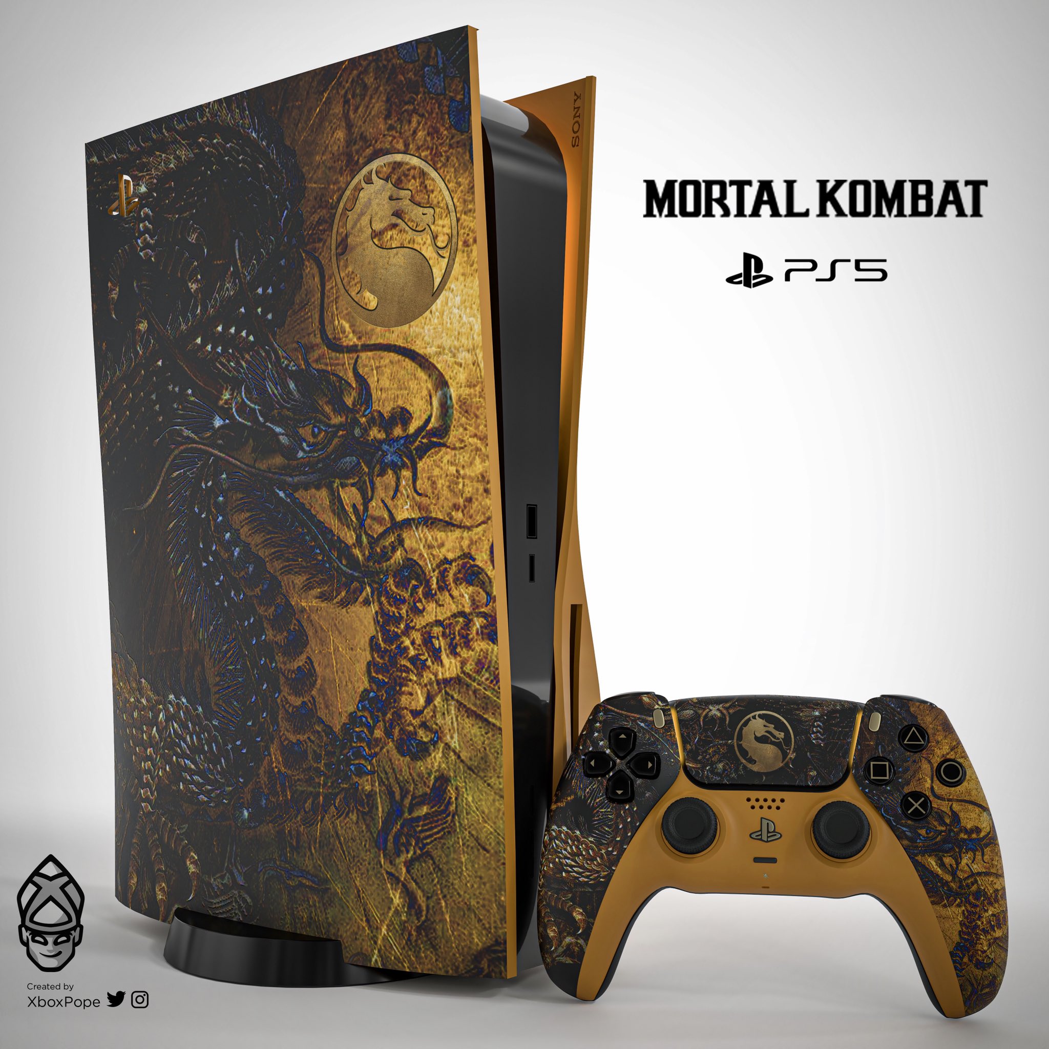 Playstation 5- - Skin Mortal Kombat